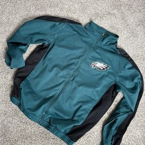 NFL Green and Black Varsity Bomber Jacket